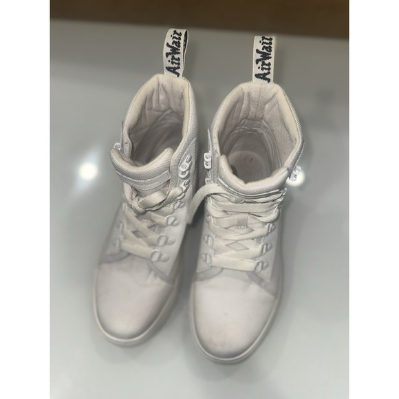 Doc Dr. Martens Combs W Women's Poly White Casual Combat Boots Size 7 AW004 - Picture 14 of 15